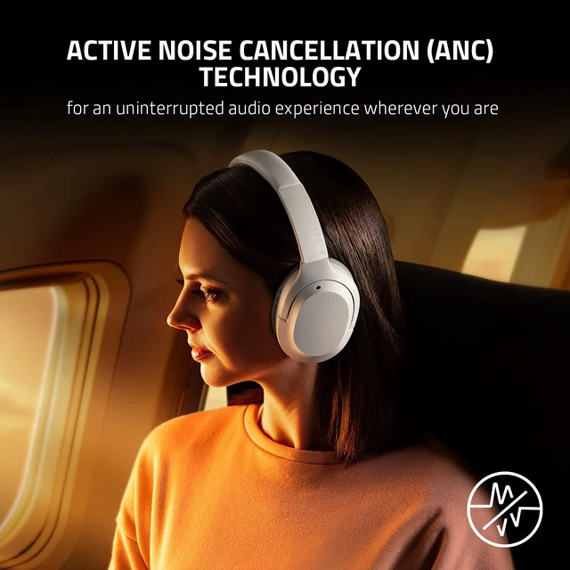 Alt view image 2 of 7 - Opus X Wireless Low Latency Headset: Active Noise Cancellation (ANC) - Bluetooth 5.0-60ms Low Latency - Customed-Tuned 40mm Drivers - Built-in Microphones - Quartz