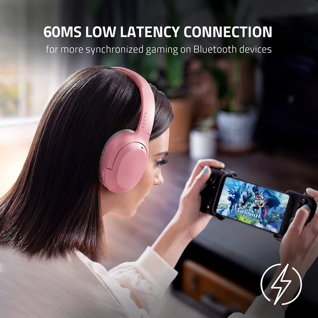 Alt view image 4 of 7 - Opus X Wireless Low Latency Headset: Active Noise Cancellation (ANC) - Bluetooth 5.0-60ms Low Latency - Customed-Tuned 40mm Drivers - Built-in Microphones - Quartz