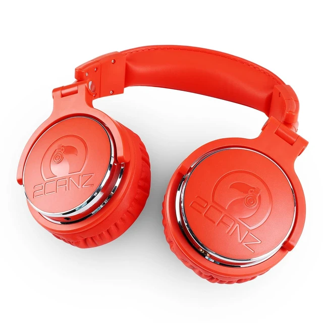 Alt view image 4 of 5 - Red DJ STAKZ Edition Over-Ear Professional Wired DJ Headphones - Enhanced 50mm Neodymium Drivers, Closed Back, Plush Comfrasoft Ear Cushions, 8-Way Adjustable Earpads, and Foldable