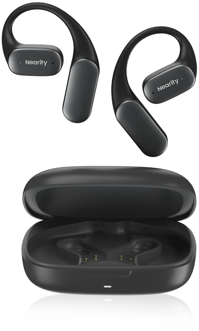 Main image of MemPod Fit 2 Open Ear Bluetooth Headphones,Wireless Earbuds ENC Noise Cancelling with HiFi4 DSP, Soft Silicone, Ergonomic Design, Extended Battery Life with Charging Case