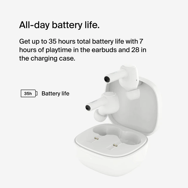 Alt view image 2 of 7 - SoundForm Pulse ANC Earbuds, Wireless Charging, 36H In-ear Bluetooth earbuds, hybrid noise cancelling, Qi wireless charging case, IPX5, multipoint, gym, commute