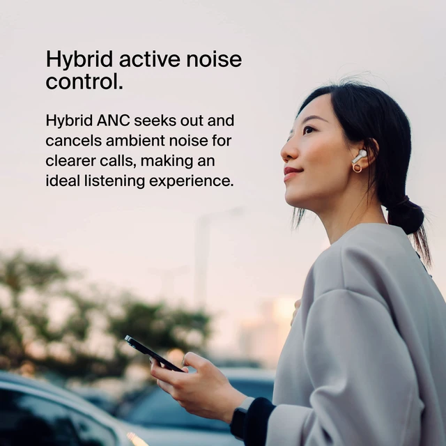 Alt view image 3 of 7 - SoundForm Pulse ANC Earbuds, Wireless Charging, 36H In-ear Bluetooth earbuds, hybrid noise cancelling, Qi wireless charging case, IPX5, multipoint, gym, commute