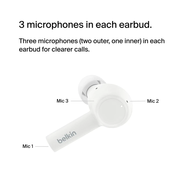 Alt view image 5 of 7 - SoundForm Pulse ANC Earbuds, Wireless Charging, 36H In-ear Bluetooth earbuds, hybrid noise cancelling, Qi wireless charging case, IPX5, multipoint, gym, commute
