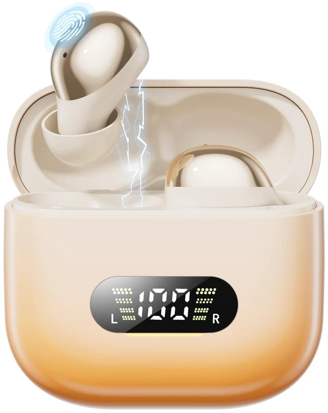 Main image of Noise Cancelling Sleep Earbuds for Side Sleepers(Orange) ANC Up to 98%,Micro Discreet Hidden Earbuds,Bluetooth 6.0,Small Earbuds Comfort Fit Small Ear Canals for Sleeping,Travel,Work