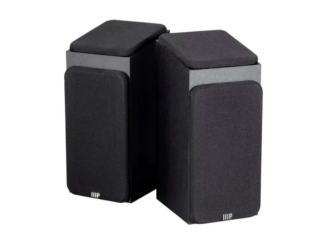 Alt view image 4 of 6 - Premium Immersive Satellite Speakers - Pair, 3 Inch Woofer, 3/4Inch Aluminum Dome, 100 Watt Input Power, Black