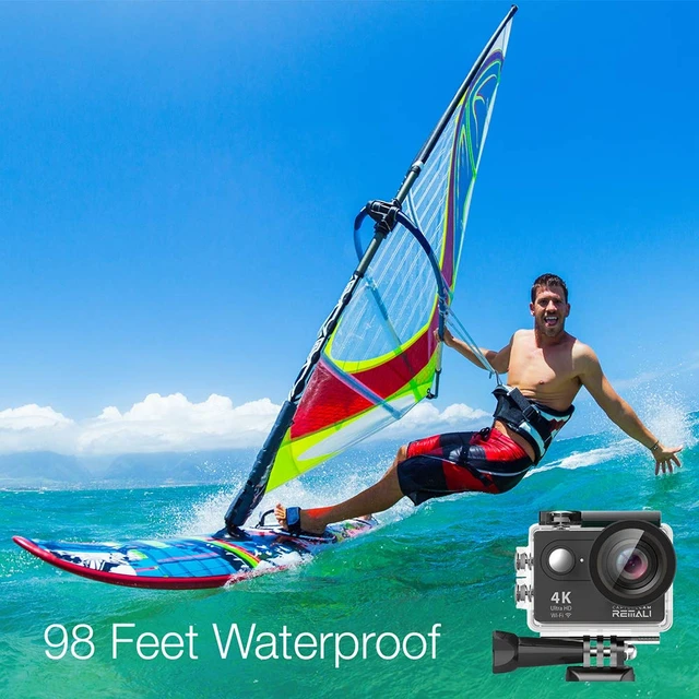 Alt view image 4 of 7 - CaptureCam 4K60FPS Waterproof Action Camera 21-Piece Complete Kit and 3 Batteries Amazing Family Sports Camera that Captures Best Moments Great for Baseball, Fishing & Travel Adventures