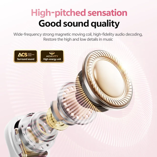 Alt view image 6 of 7 - Noise Cancelling Sleep Earbuds for Side Sleepers(Pink) ANC Up to 98%,Micro Discreet Hidden Earbuds,Bluetooth 6.0,Small Earbuds Comfort Fit Small Ear Canals for Sleeping,Travel,Work