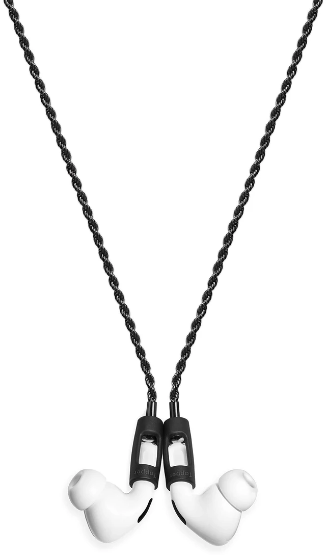 Main image of Hematite Black Plated Rope Chain for AirPods & AirPods Pro
