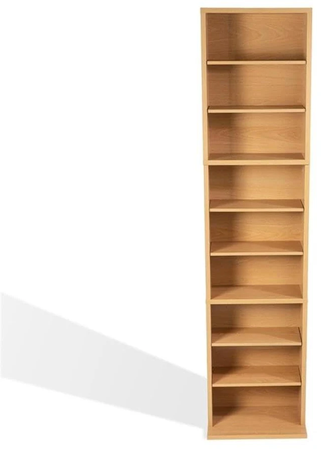 Alt view image 4 of 7 - 74735728 Summit CD DVD Shelf For Inside, Media & collectable storage, Engineered Wood, Maple, FURNITURE