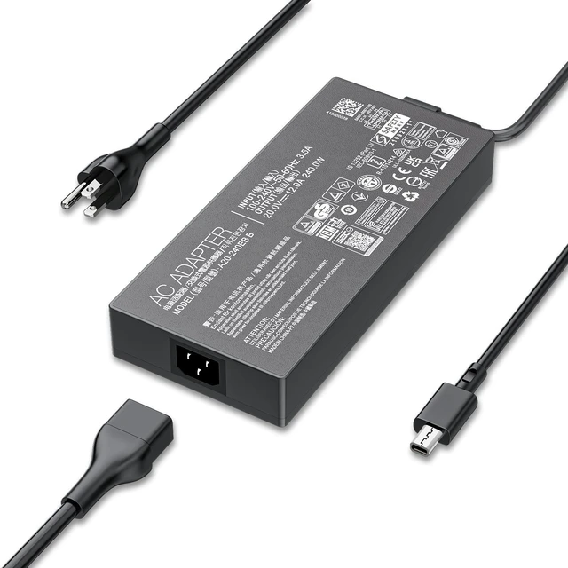 Main image of 240W Charger A20-240p1a Fit for Asus ROG Zephyrus G14 GA403 TUF A14 Laptop ROG Zephyrus G14 G16 (2024 2025) GA605 GU605 TUF A14 A16 A15 FA401 FA608 ProArt P16 H7606 Flow V16 Z13 Strix AC Adapter Power