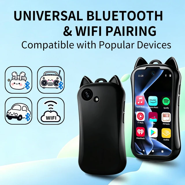 Alt view image 3 of 7 - Kids MP3 Player with Spotify, Bluetooth, WiFi and Parental Controls