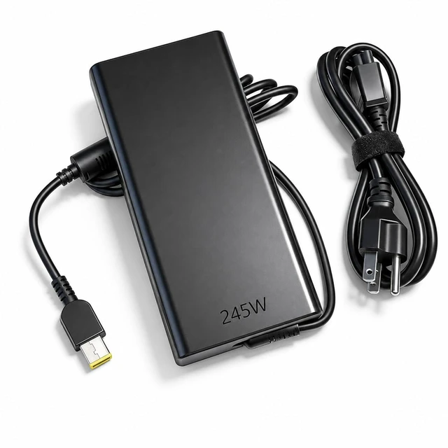 Main image of 245W Charger Compatible with Lenovo Legion and LOQ - Yellow Slim Tip For Legion 5 15AKP10/15IAX10/15IRX10/16IAX10, Legion Pro 5 16IAX10/16ADR10/16AFR10/16IRX10, Legion 7 16IAX10, LOQ 17IRX10