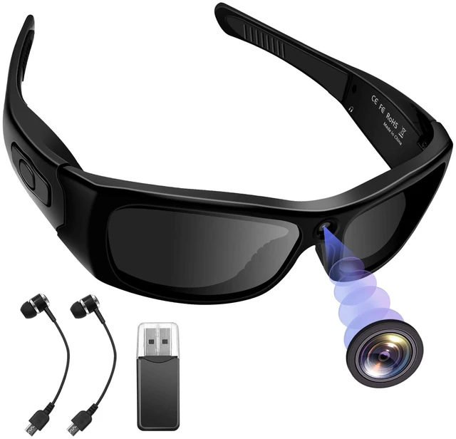 Main image of Sunglasses Camera HD 1080P Sport Camera, Sunglasses Videocamera, Bluetooth Sunglasses Cycling Sport Video Camera with Loop Recording and Earphones