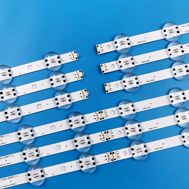 Alt view image 4 of 6 - 12 Pieces LED Backlight Strips for LG 82'' TV 82UM8070PUA 82UN8570PUC 82UM7570PSB 82UM7600 LGIT_Trident_82UM75_A_L