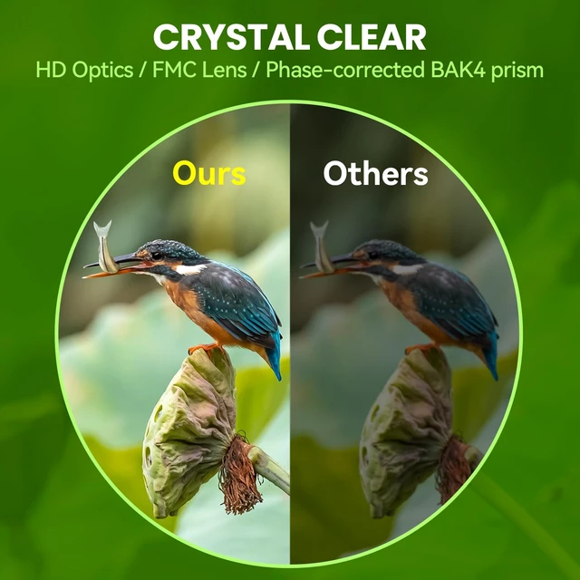 Alt view image 2 of 7 - Whisper 12x50 Binoculars for Adults - High Power Bird Watching Binoculars with Smartphone Adapter, ED Optics & Fog-Proof for Long-Range Birding