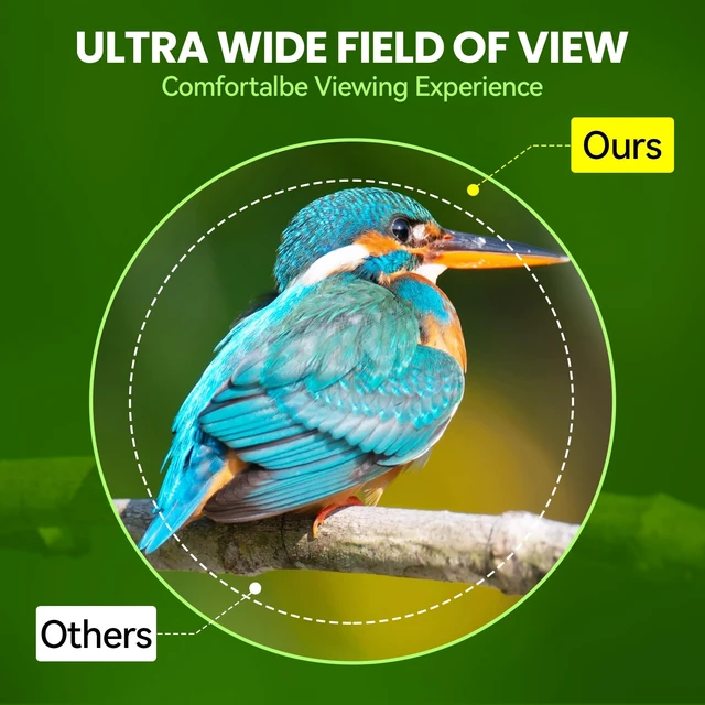 Alt view image 3 of 7 - Whisper 12x50 Binoculars for Adults - High Power Bird Watching Binoculars with Smartphone Adapter, ED Optics & Fog-Proof for Long-Range Birding