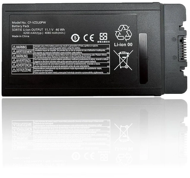 Main image of CF-VZSU0PW 46Wh Laptop Battery Compatible with Panasonic Toughbook CF54 CF-54 Mk1 Series 11.1V 4200mAh CF-VZSUOPW CF-VZSU0PR