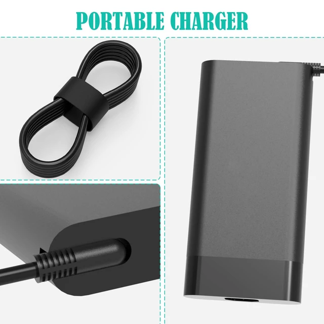 Alt view image 6 of 6 - 330W Slim GaN AC Laptop Charger Compatible with HP OMEN 17 OMEN MAX 16 For 17-ck0010nr 17-ck1020nr 17-ck1111nr 17-ck1021nr 17-cm2047nr 17-cm2000dx 16-n0033dx 16-n0797nr 16-ah0097nr 16-ah0000dx