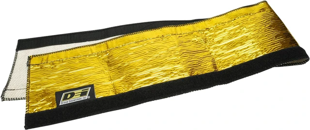 Main image of Heat Shroud Gold 2 2-1/2" I.D. x 36" High-Temperature Line Sleeving Reflects Radiant Heat up to 800°F Hook & Loop Closure