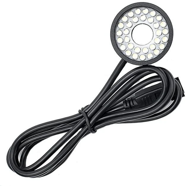 Alt view image 5 of 6 - 74mm White Ring Light Machine Vision LED 24V Detection and Recognition Lamp Industrial Camera