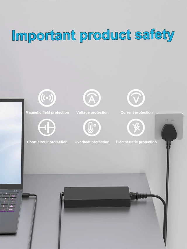 Alt view image 7 of 7 - 330W Charger Compatible with Lenovo Legion Pro 7 9 9i 7i 5i 16IRX8H 16IRX9H RTX 4070 4080 4090, 20V 16.5A Slim Tip AC Gaming Laptop Power Adapter ADL330SDC3A GX21K06346