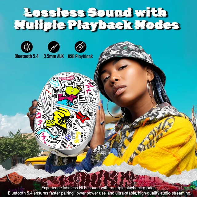 Alt view image 5 of 7 - Speakers Bluetooth Wireless 96W Max Loud Portable Speaker Party Boombox Speaker, BT5.4, Fast Charge, USB Playback, Large Personalized Speakers for Work, Outdoor, Workshop, Garage