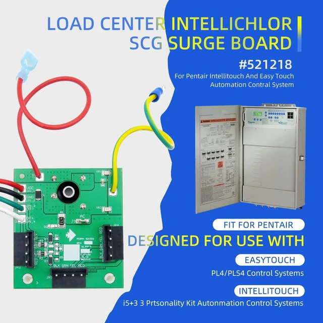 Alt view image 2 of 6 - 2026 New Upgraded 521218 Load Center Surge Board Compatible with The Pentair 521593/521218, Perfect Replacement Parts