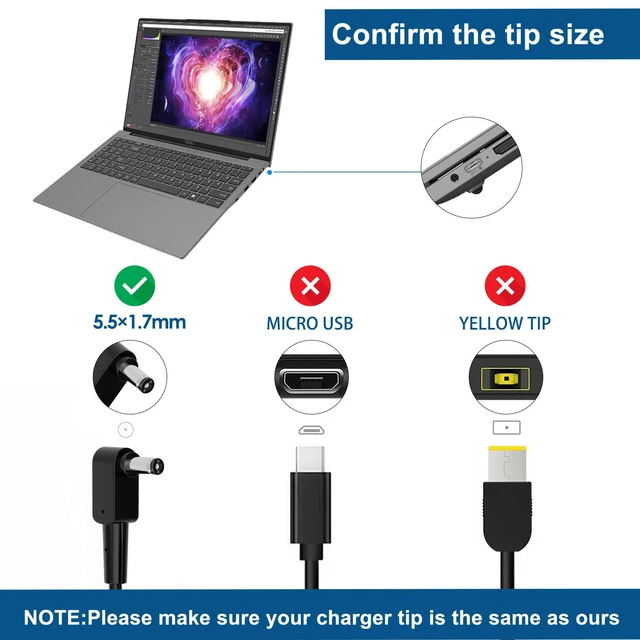 Alt view image 2 of 7 - 330W AC Charger for Acer Nitro 17 AN17-41-R7G3 AN17-41-R7GT AN17-41-R5Y5 Nitro 16 AN16-41-R7FA AN16-41-R5KC AN16-41-R1WE Predator Helios 18 16 Neo 18 16 Laptop Power Supply Adapter