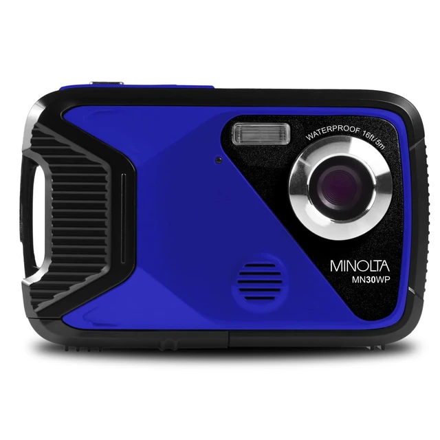 Alt view image 2 of 6 - MN30WP 21MP Full HD 2.8" Touch LCD Screen Digital Camera, Blue Includes pouch, USB cable and hand strap for storage, charging and safety