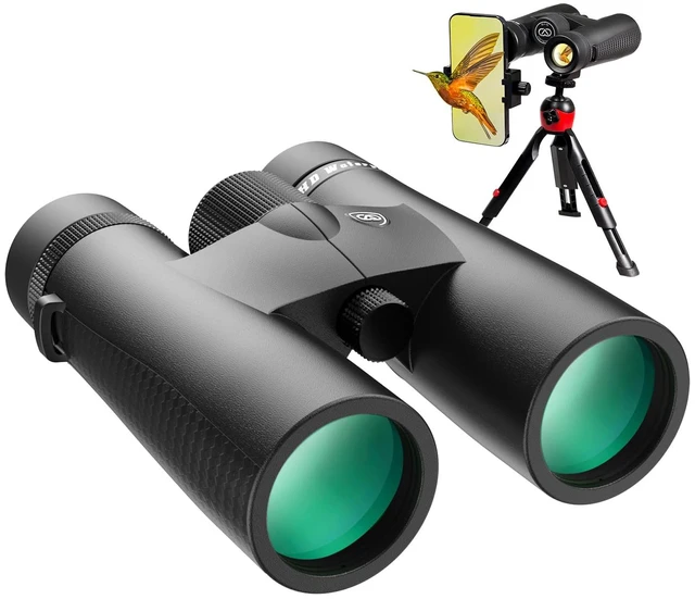 Main image of 10x42 HD Binoculars for Adults High Powered with Phone Adapter Tripod and Tripod Adapter, IPX7 Waterproof Binoculars with Clear Low Light Vision for Bird Watching Cruise Ship Travel