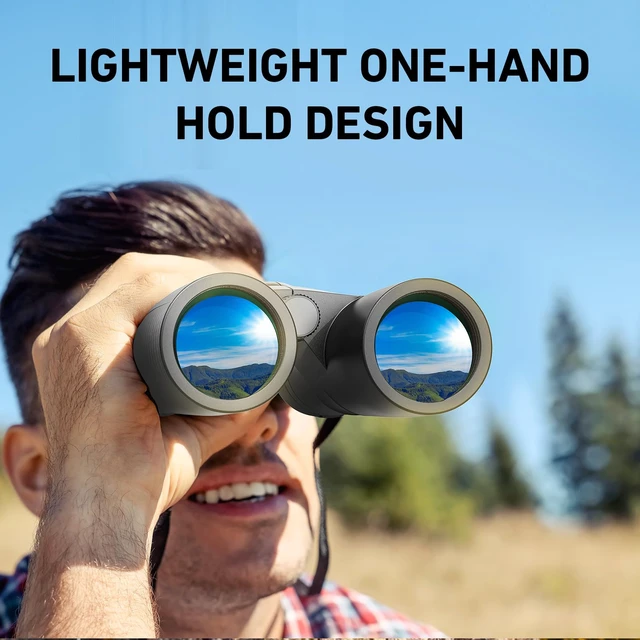 Alt view image 7 of 7 - 10x42 HD Binoculars for Adults High Powered with Phone Adapter Tripod and Tripod Adapter, IPX7 Waterproof Binoculars with Clear Low Light Vision for Bird Watching Cruise Ship Travel