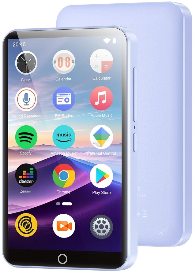 Main image of 96GB MP3 Player with Bluetooth and WiFi, 4.0'' IPS Touch Screen MP4 Players, Android Music Player Built-in Speaker, Support Spotify, Music, Deezer, Audible, FM Radio, Expandable Up to 1TB