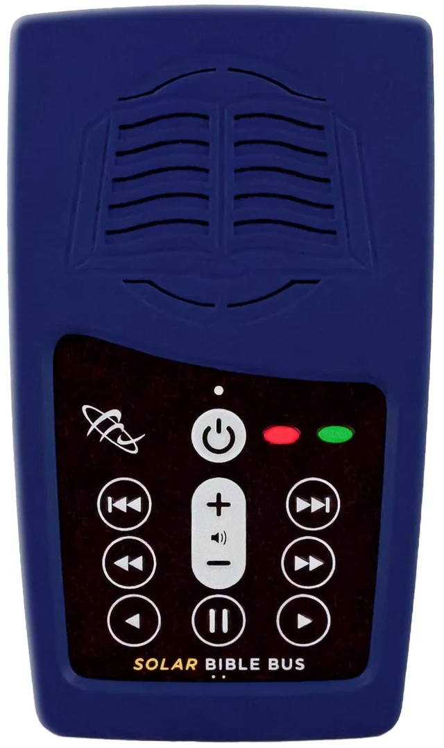 Main image of Spanish Reina Valera 1960 (RVR60)+Thru the Bible J Vernon McGee Audio Bible Solar Powered, Handheld, Bookmarking Ability, 12-Hour Battery Life, Headphones and USB-C Charger Included