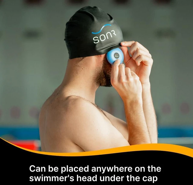 Alt view image 6 of 7 - Music Open-Ear Underwater Music Player for Swimmers Bundle with Storage Case (Blue)
