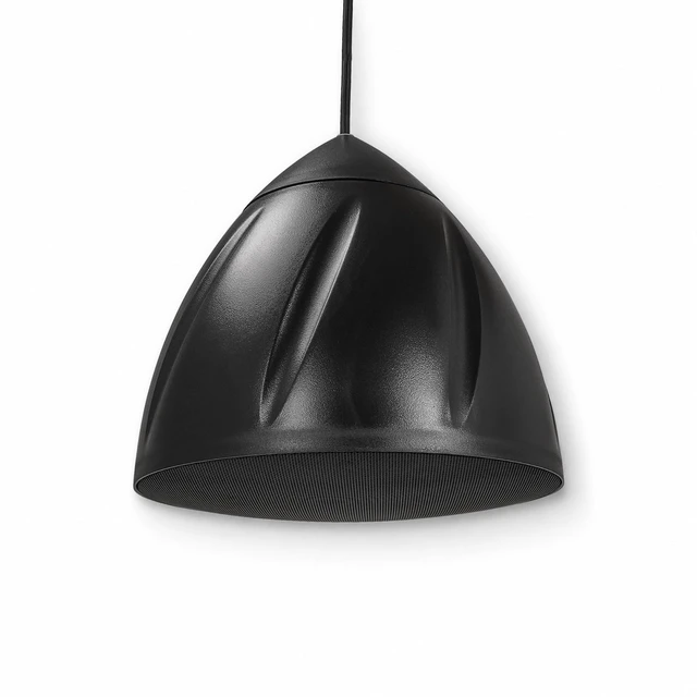 Main image of 6.5" Outdoor Weatherproof Pendant Speaker, 70V/100V/8 (LYRA-6B) IP55 Enclosure, Ceiling Suspension, 6.5" Woofer, 70V/100V/8, for Home & Commercial Installations, Black