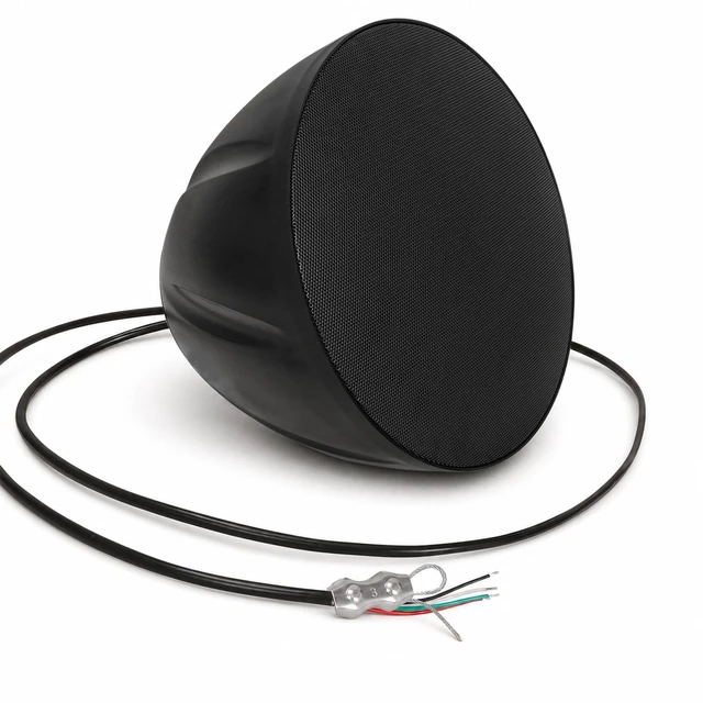 Alt view image 3 of 6 - 6.5" Outdoor Weatherproof Pendant Speaker, 70V/100V/8 (LYRA-6B) IP55 Enclosure, Ceiling Suspension, 6.5" Woofer, 70V/100V/8, for Home & Commercial Installations, Black