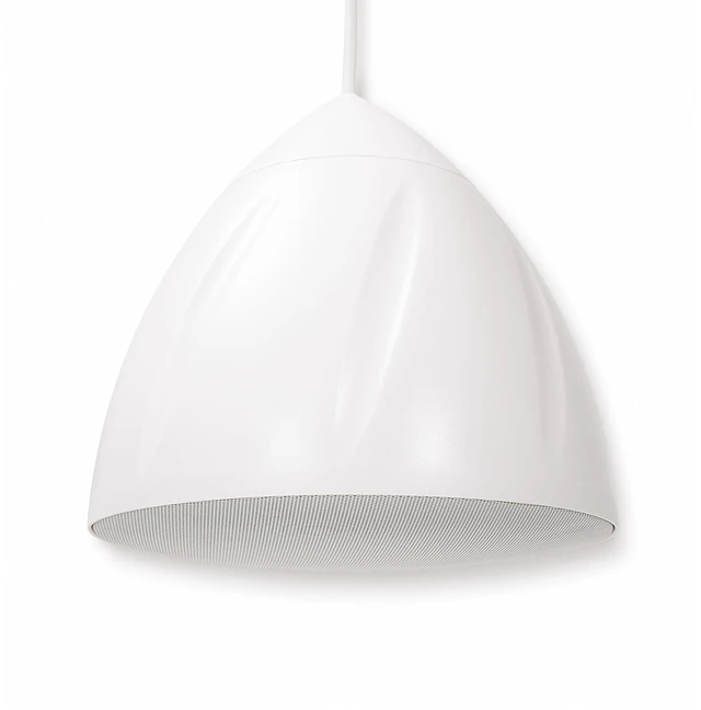 Main image of 6.5" Outdoor Weatherproof Pendant Speaker (LYRA-6W) IP55 Enclosure, Ceiling Suspension, 6.5" Woofer, 70V/100V/8, for Home & Commercial Installations, White