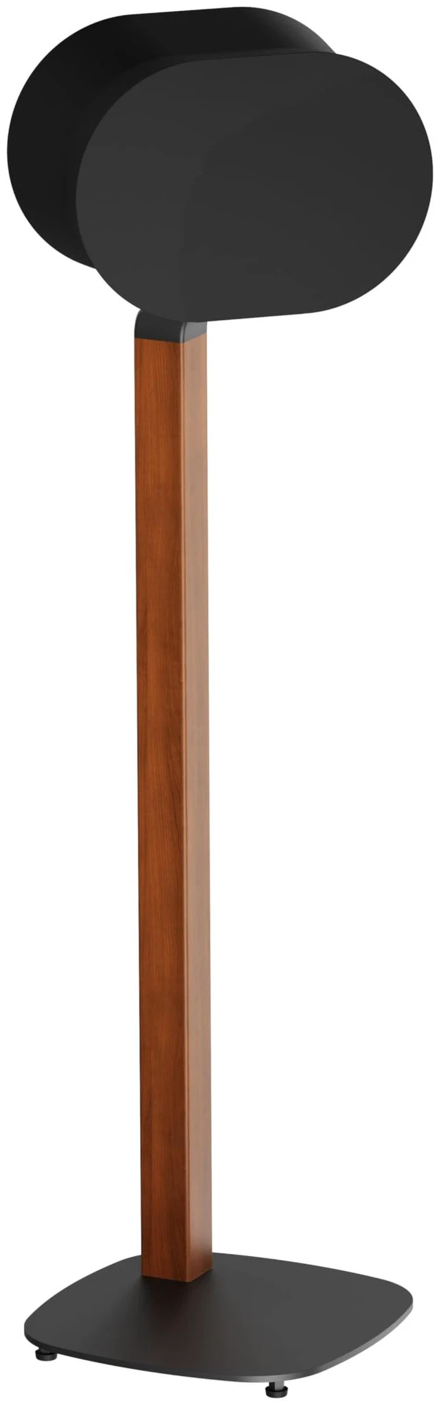 Main image of Premium Walnut Floor Stand for Sonos Era 100, 300, Black Premium wooden walnut floor stand for Sonos Era 100, ERA 100 SL, and Era 300 speakers, 30.75" Fixed Height, Cable Management