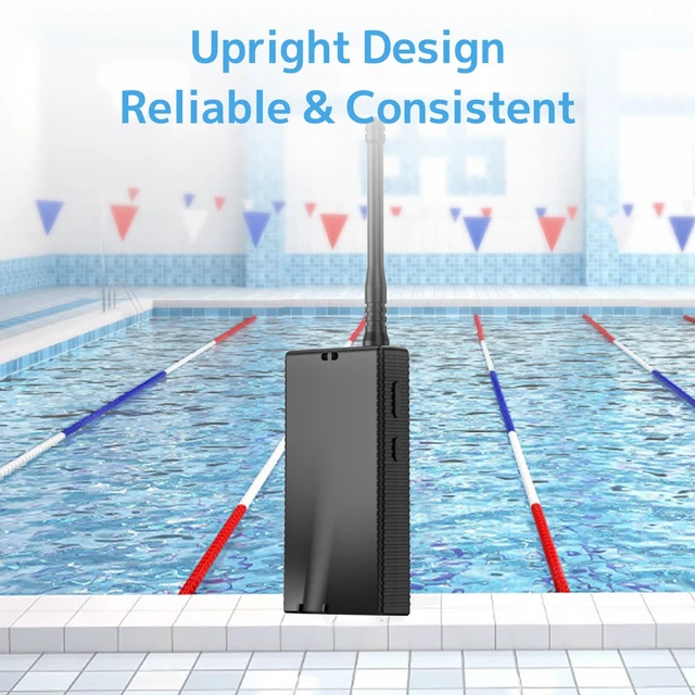 Alt view image 7 of 7 - T6 Transmitter for Swimming Headphone, Underwater Music Streamer for Spotify & Audible, Bluetooth to FM Transmitter for Swim Headphones, Swim Coach Communicator, Waterproof Pool Audio System