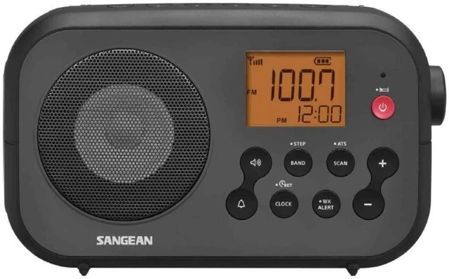 Main image of PR-D12 AM/FM NOAA Weather Alert Digital Tuning Portable Radio, Black