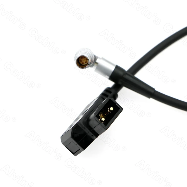 Alt view image 4 of 6 - Alvins Cables Power Cable for Tilta Nucleus-M Motor Rotatable Right Angle 7 Pin Male to D-tap Power Cable 35CM 13.8inches