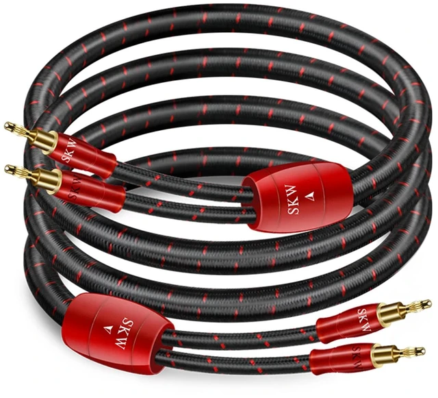 Main image of Single Speaker Cable with Convertible Banana and Spade Plugs Entry Level HC Series Cable 9.8ft/3M (One Cable)