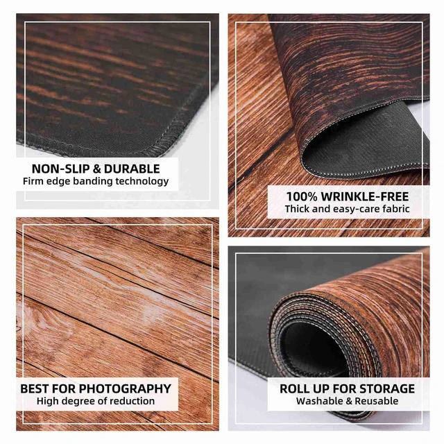 Alt view image 5 of 7 - Photography Floor Mats Brown Rubber Floor Backdrop 5x4ft Non-Slip Mat for Video, Flooring for Indoor Shooting for Photography Studio
