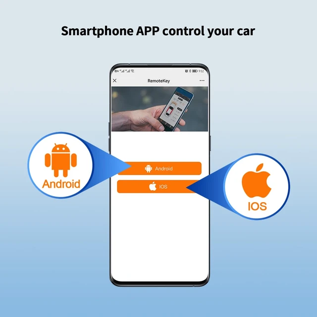 Alt view image 3 of 7 - EASYAGUARD 4g LTE T-Mobile GPS Tracker with 3 Years Subscription APP Lock Unlock Control & APP Remote Start fit for iOS & Android Smartphone for Products Usage (GPS002-BM)