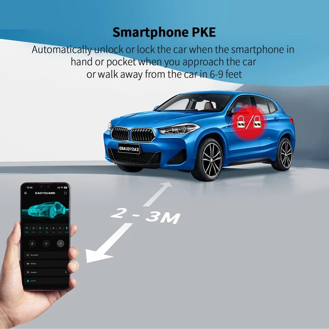 Alt view image 5 of 7 - EASYAGUARD 4g LTE T-Mobile GPS Tracker with 3 Years Subscription APP Lock Unlock Control & APP Remote Start fit for iOS & Android Smartphone for Products Usage (GPS002-BM)