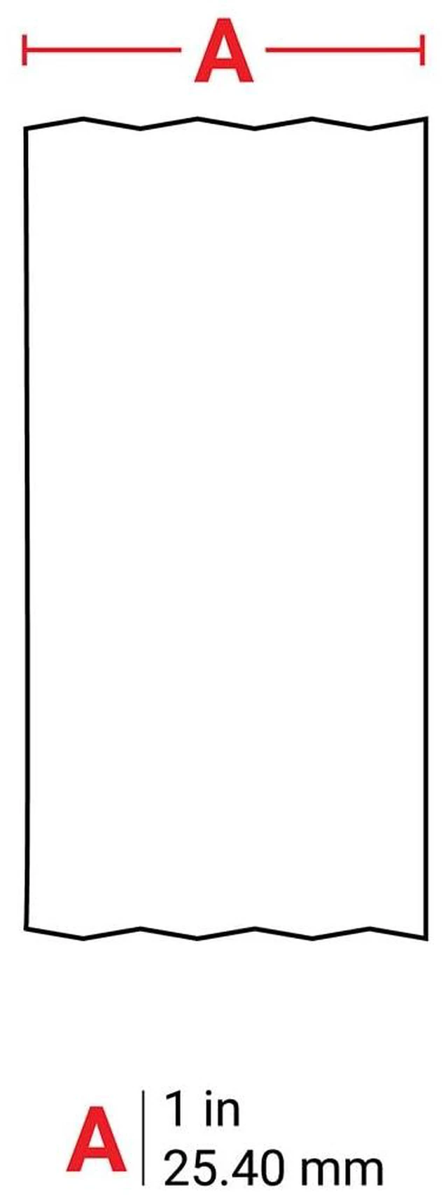 Alt view image 3 of 3 - Authentic (M4C-1000-595-BK-WT) All-Weather Vinyl Labels 1 in W x 25ft White on Black. for use with BMP41, BMP51, M410, M510, and M511 Label Printers
