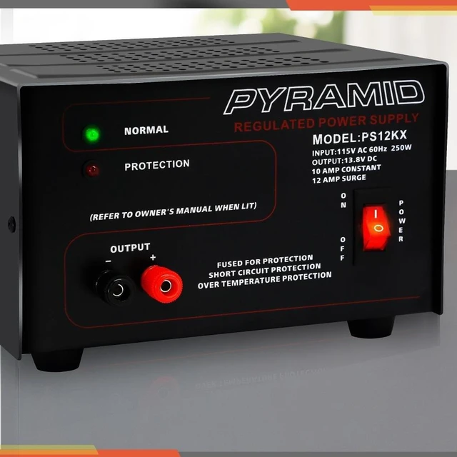 Alt view image 6 of 6 - Bench Power Supply AC-to-DC Power Converter 10 Amp Power Supply (PS12KX)