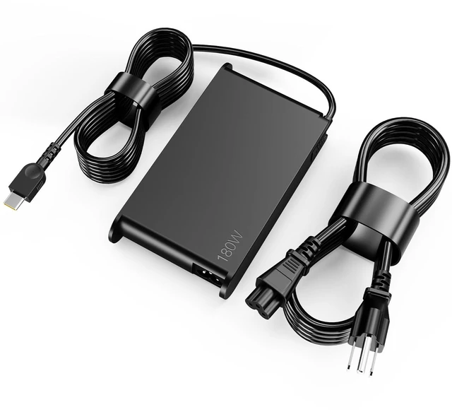 Main image of 180W 36V 5A USB-C GaN Slim AC Charger Compatible with Lenovo Laptops Fits for ThinkPad P16 G3 21RQ 21RR, ThinkPad T16g T16g G3 21V5 21V6, ADL180YGSLC3A, SA10R17032, 5A11K67872