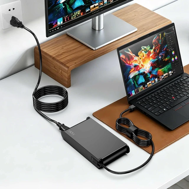 Alt view image 4 of 6 - 180W 36V 5A USB-C GaN Slim AC Charger Compatible with Lenovo Laptops Fits for ThinkPad P16 G3 21RQ 21RR, ThinkPad T16g T16g G3 21V5 21V6, ADL180YGSLC3A, SA10R17032, 5A11K67872