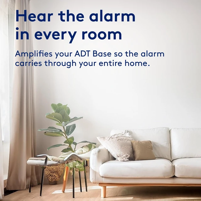 Alt view image 5 of 7 - Indoor Siren, 105dB Alarm Extender, Wireless, Plan Required One-Go/All-Go technology, Tamper alerts, Easy install, + App control, Professional monitoring